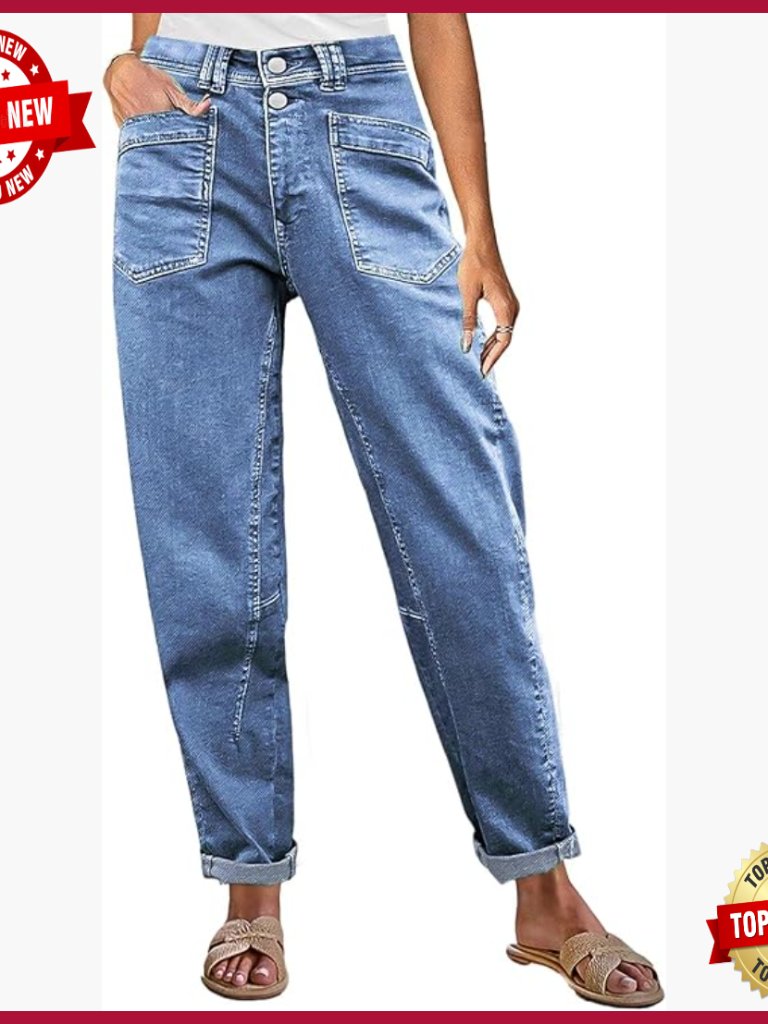 Mid Rise Straight Leg Cropped Pants, Cotton Spandex, Stitch Detail